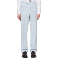 톰브라운 Thom Browne Blue Low-Rise Trousers 241381M191010