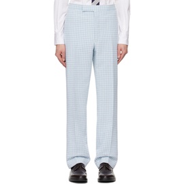 톰브라운 Thom Browne Blue Low-Rise Trousers 241381M191010