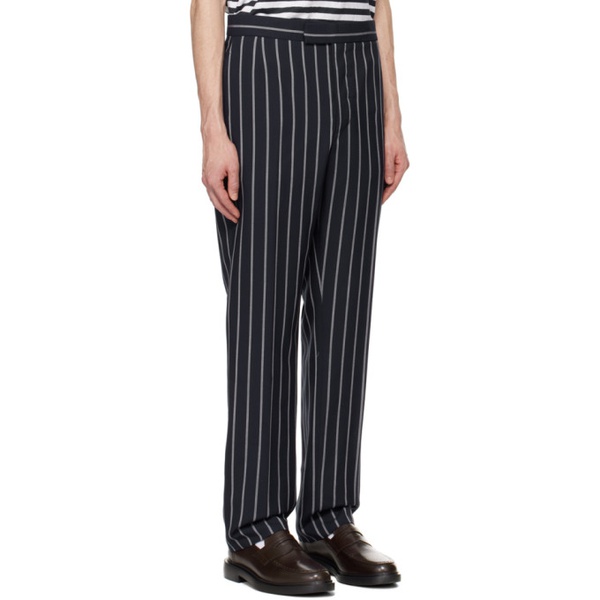 톰브라운 톰브라운 Thom Browne Navy Stripe Classic Trousers 241381M191011