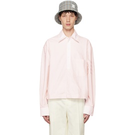 톰브라운 Thom Browne Pink 4-Bar Shirt 241381M192004