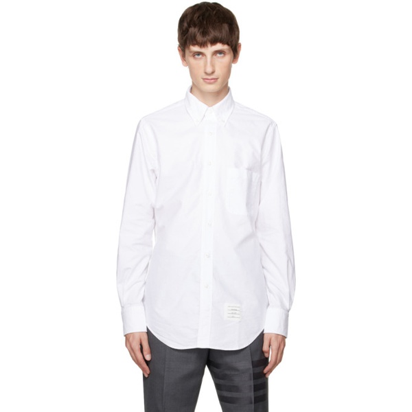 톰브라운 톰브라운 Thom Browne White Pocket Shirt 241381M192028