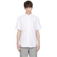 톰브라운 Thom Browne White Applique Shirt 241381M192037