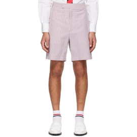톰브라운 Thom Browne White & Red Striped Shorts 241381M193015