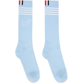 톰브라운 Thom Browne Blue Hector Icon Athletic Socks 241381M220002
