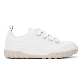 톰브라운 Thom Browne White Velcro Sneaker 241381M237003