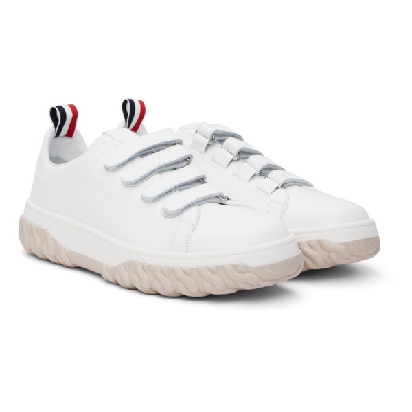 톰브라운 톰브라운 Thom Browne White Velcro Sneaker 241381M237003