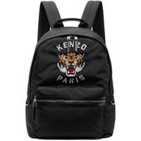 Black Kenzo Paris Varsity Tiger Backpack 241387F042001