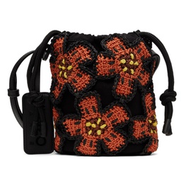 Black Kenzo Paris Boke Flower Crochet Bag 241387F048000