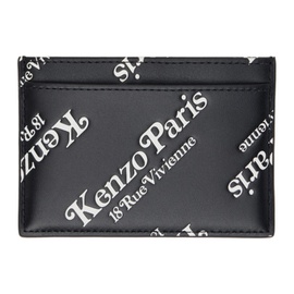 Black Kenzo Paris Kenzogram Card Holder 241387M163000