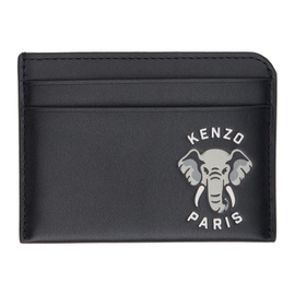Kenzo Black Elephant Card Holder 241387M163002