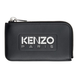 Black Kenzo Paris Logo Card Holder 241387M163004