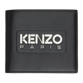 Black Kenzo Paris Kenzo Emboss Leather Wallet 241387M164001