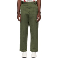 Kenzo Green Belted Cargo Pants 241387M188001