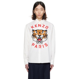 White Kenzo Paris Lucky Tiger Shirt 241387M192004