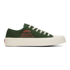 Green Kenzo Paris Foxy Low-Top Sneakers 241387M237012