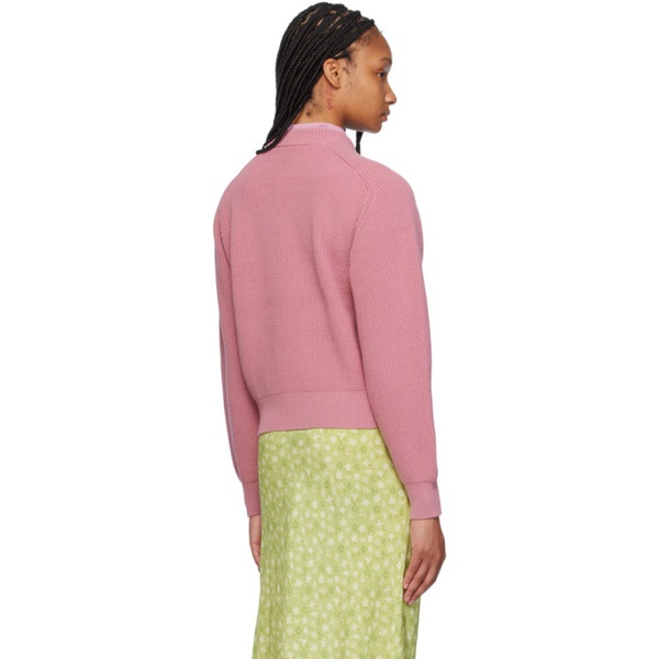 메종키츠네 Maison Kitsune Pink Bold Fox Head Sweater 241389F096008