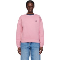 Maison Kitsune Pink Bold Fox Head Sweatshirt 241389F098012