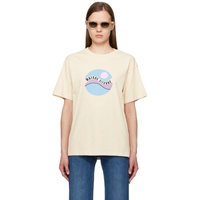 Maison Kitsune Beige Pop Wave T-Shirt 241389F110009