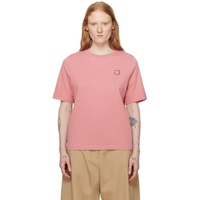 Maison Kitsune Pink Bold Fox Head T-Shirt 241389F110037