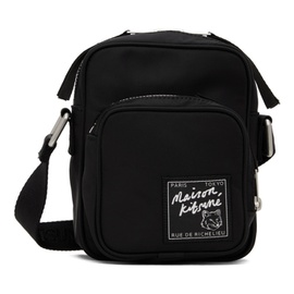 Maison Kitsune Black The Traveller Crossbody Bag 241389M171008