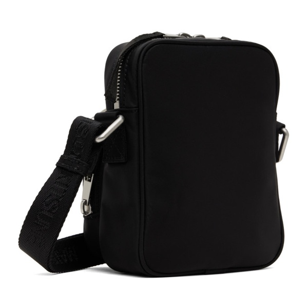 메종키츠네 Maison Kitsune Black The Traveller Crossbody Bag 241389M171008