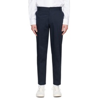 Maison Kitsune Navy Embroidered Trousers 241389M191000