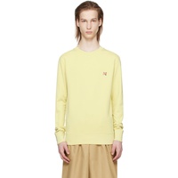 Maison Kitsune Yellow Bold Fox Head Sweatshirt 241389M204005