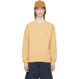 Maison Kitsune Yellow Speedy Fox Sweatshirt 241389M204017