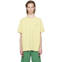 Maison Kitsune Yellow Handwriting T-Shirt 241389M213000