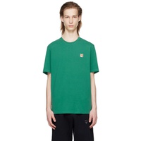 Maison Kitsune Green Bold Fox Head T-Shirt 241389M213006