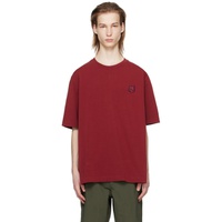 Maison Kitsune Red Bold Fox Head T-Shirt 241389M213008