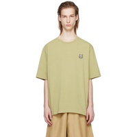 Maison Kitsune Green Bold Fox Head T-Shirt 241389M213009