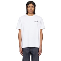 Maison Kitsune White Handwriting T-Shirt 241389M213015