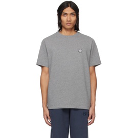 Maison Kitsune Gray Bold Fox Head T-Shirt 241389M213033