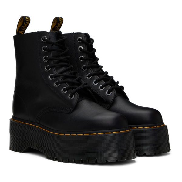 닥터마틴 닥터마틴 Dr. Martens Black 1460 Pascal Max Leather Platform Boots 241399F113001