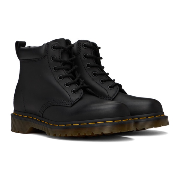 닥터마틴 닥터마틴 Dr. Martens Black 939 Leather Lace Up Boots 241399F113010