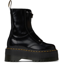 닥터마틴 Dr. Martens Black Jetta Hi Max Leather Platform Boots 241399F114003