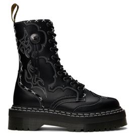 닥터마틴 Dr. Martens Black Jadon Hi Gothic Americana Platform Boots 241399F114005