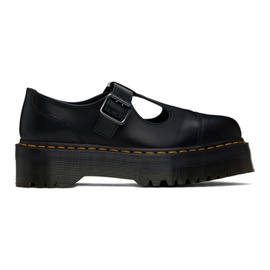 닥터마틴 Dr. Martens Black Bethan Polished Smooth Leather Loafers 241399F120008