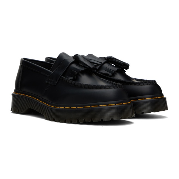 닥터마틴 닥터마틴 Dr. Martens Black Adrian Bex Smooth Leather Tassel Loafers 241399F121003