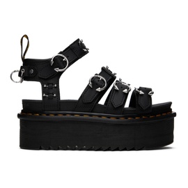 닥터마틴 Dr. Martens Black Blaire Piercing Leather Platform Sandals 241399F124007