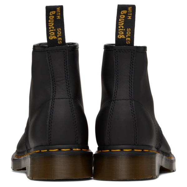 닥터마틴 닥터마틴 Dr. Martens Black 101 Yellow Stitch Ankle Boots 241399M255008