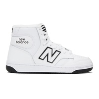 뉴발란스 New Balance White & Black 480 High Sneakers 241402F127003