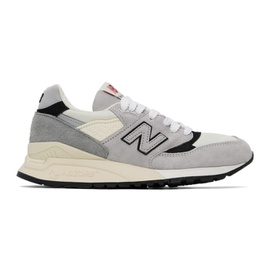 뉴발란스 New Balance Gray & Beige Made In USA 998 Sneakers 241402F128116