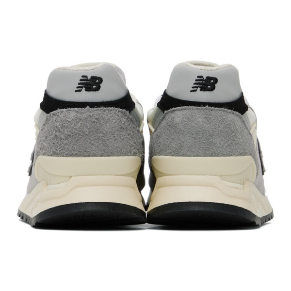 뉴발란스 뉴발란스 New Balance Gray & Beige Made In USA 998 Sneakers 241402F128116