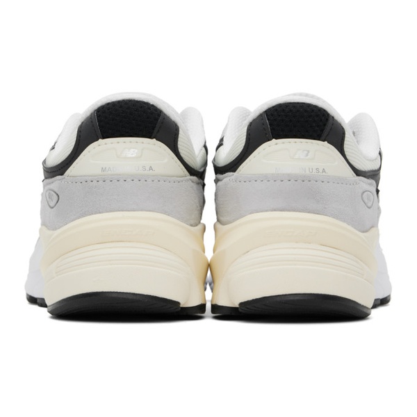 뉴발란스 뉴발란스 New Balance 오프화이트 Off-White & Gray Made in USA 990v6 Sneakers 241402F128119