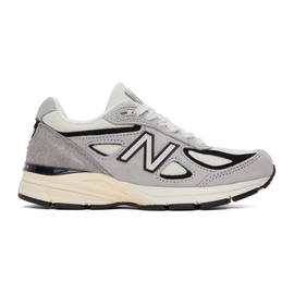뉴발란스 New Balance Gray Made in USA 990v4 Core Sneakers 241402F128120