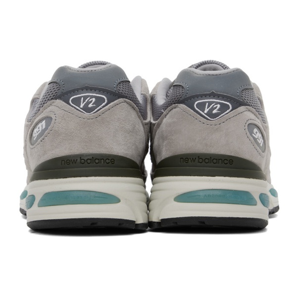 뉴발란스 뉴발란스 New Balance Gray Made In UK 991v2 Sneakers 241402F128131