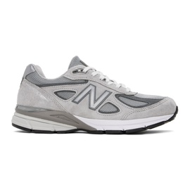 뉴발란스 New Balance Gray Made in USA 990v4 Core Sneakers 241402F128137