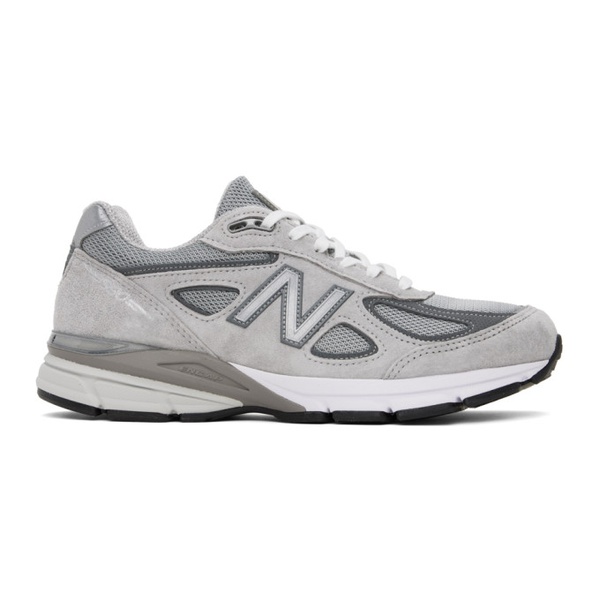 뉴발란스 뉴발란스 New Balance Gray Made in USA 990v4 Core Sneakers 241402F128137
